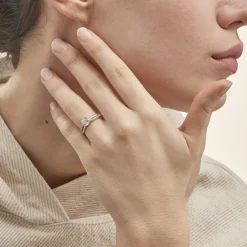 Bague Solitaire Ofelie Or Jaune Oxyde De Zirconium