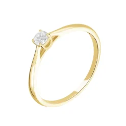 Bague Solitaire Or Jaune Aphrodite Diamant