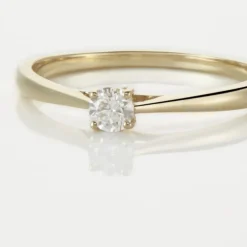 Bague Solitaire Or Jaune Aphrodite Diamant