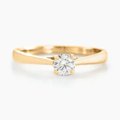 Bague Solitaire Or Jaune Aphrodite Diamant