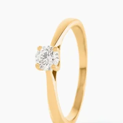 Bague Solitaire Or Jaune Aphrodite Diamant