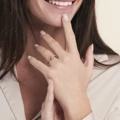 Bague Solitaire Or Rose Lisbet Morganite