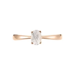 Bague Solitaire Or Rose Lexine Morganite
