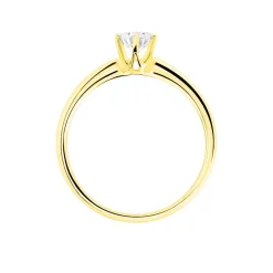 Bague Solitaire Ruken Or Jaune Diamant
