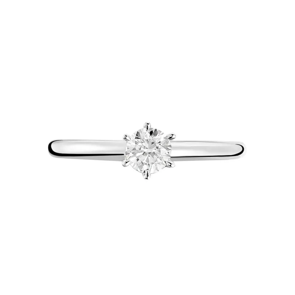 Bague Solitaire Samantha Or Blanc Diamant