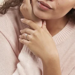 Bague Solitaire Samantha Or Blanc Diamant