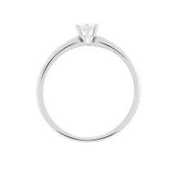 Bague Solitaire Samantha Or Blanc Diamant