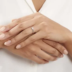 Bague Solitaire Samantha Or Blanc Diamant