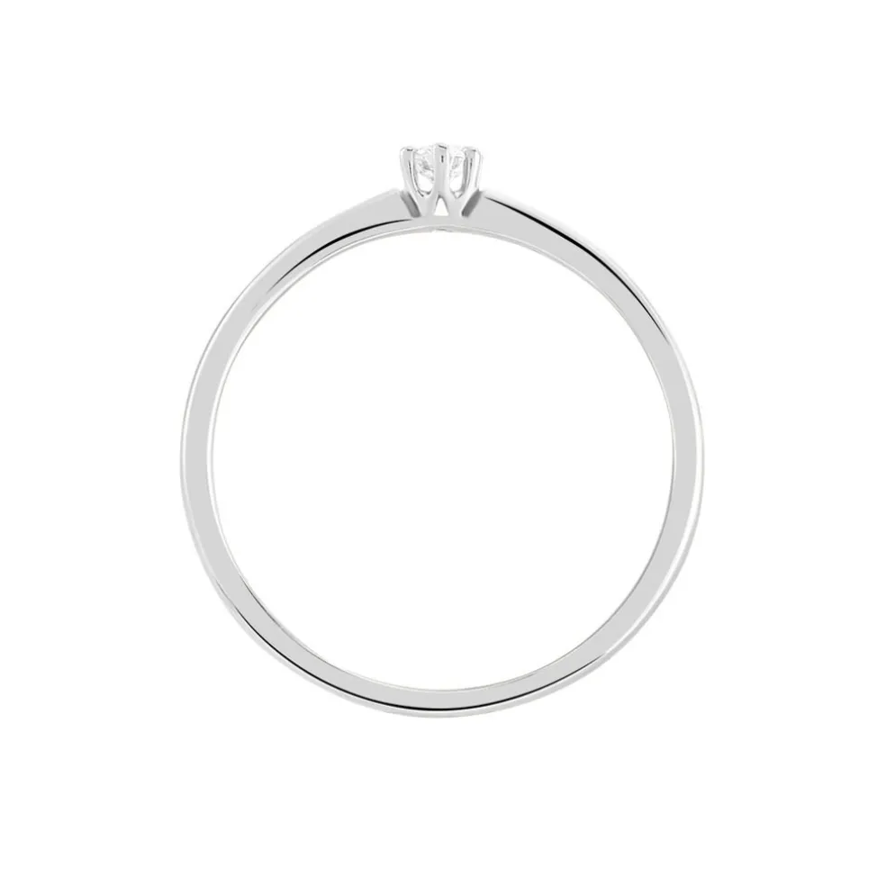 Bague Solitaire Samantha Or Blanc Diamant