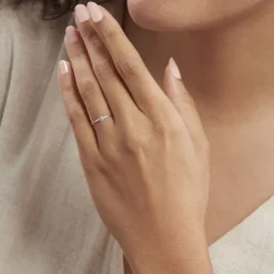 Bague Solitaire Samantha Or Blanc Diamant