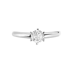 Bague Solitaire Samantha Or Blanc Diamant