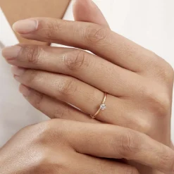 Bague Solitaire Samantha Or Jaune Diamant