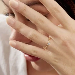 Bague Solitaire Samantha Or Jaune Diamant