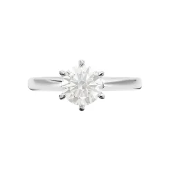 Bague Solitaire Samantha Or Blanc Diamant
