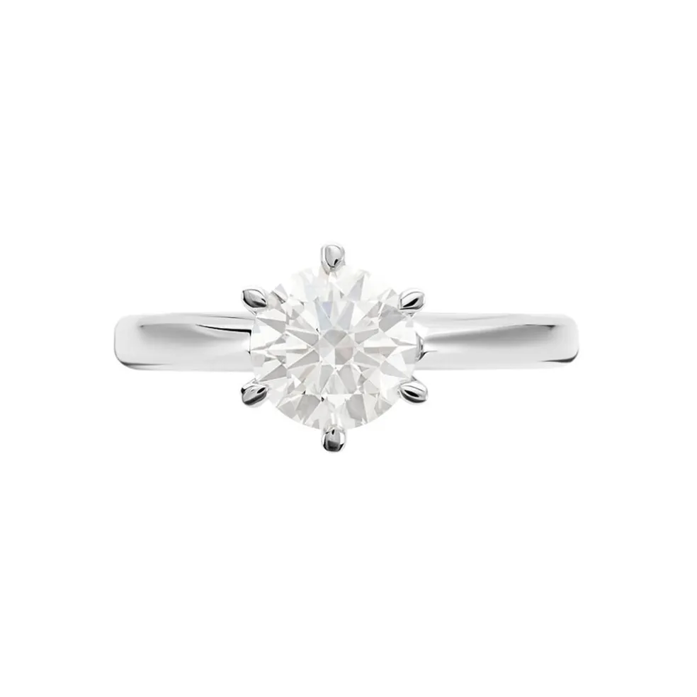 Bague Solitaire Samantha Or Blanc Diamant