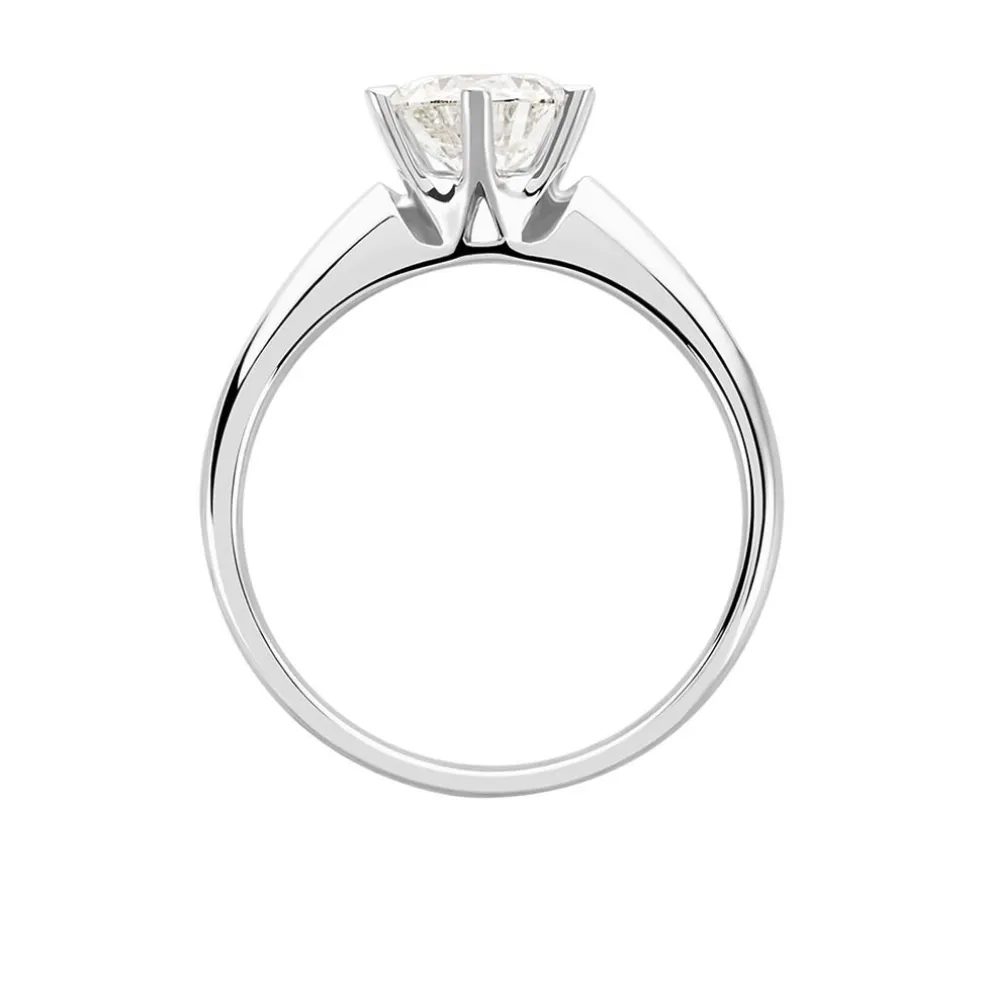 Bague Solitaire Samantha Or Blanc Diamant