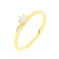 Bague Solitaire Shannel Or Jaune Diamant