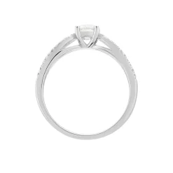 Bague Solitaire Stockholm Or Blanc Diamant