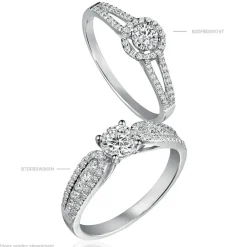Bague Solitaire Stockholm Or Blanc Diamant