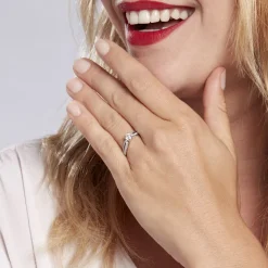 Bague Solitaire Stockholma Platine Blanc Diamant