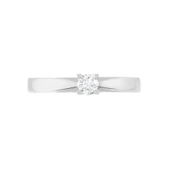 Bague Solitaire Tahyna Or Blanc Diamant