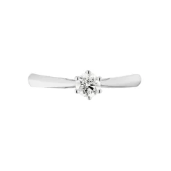 Bague Solitaire Veronika Or Blanc Diamant