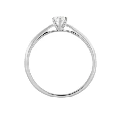 Bague Solitaire Veronika Or Blanc Diamant