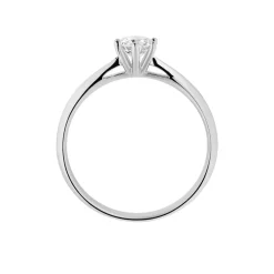 Bague Solitaire Veronika Or Blanc Diamant