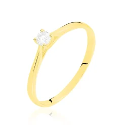Bague Solitaire Victoria Or Jaune Diamant