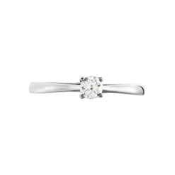 Bague Solitaire Victoria Platine Blanc Diamant