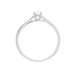 Bague Solitaire Victoria Platine Blanc Diamant