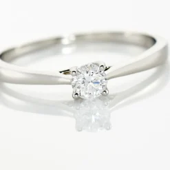 Bague Solitaire Victoria Platine Blanc Diamant