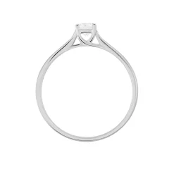 Bague Solitaire Victoria Or Blanc Diamant