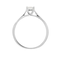 Bague Solitaire Victoria Or Blanc Diamant