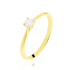 Bague Solitaire Victoria Or Jaune Diamant