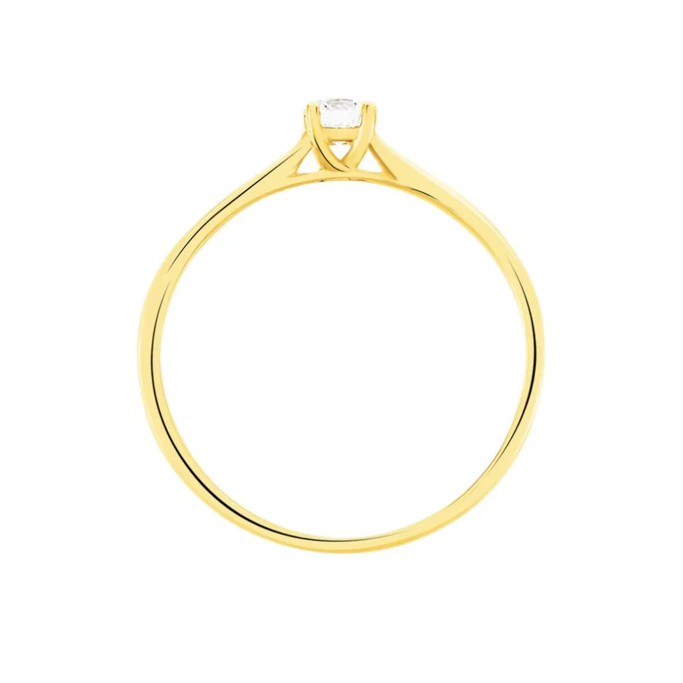 Bague Solitaire Victoria Or Jaune Diamant