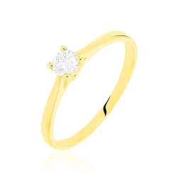 Bague Solitaire Victoria Or Jaune Diamant