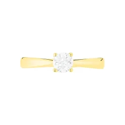 Bague Solitaire Victoria Or Jaune Diamant