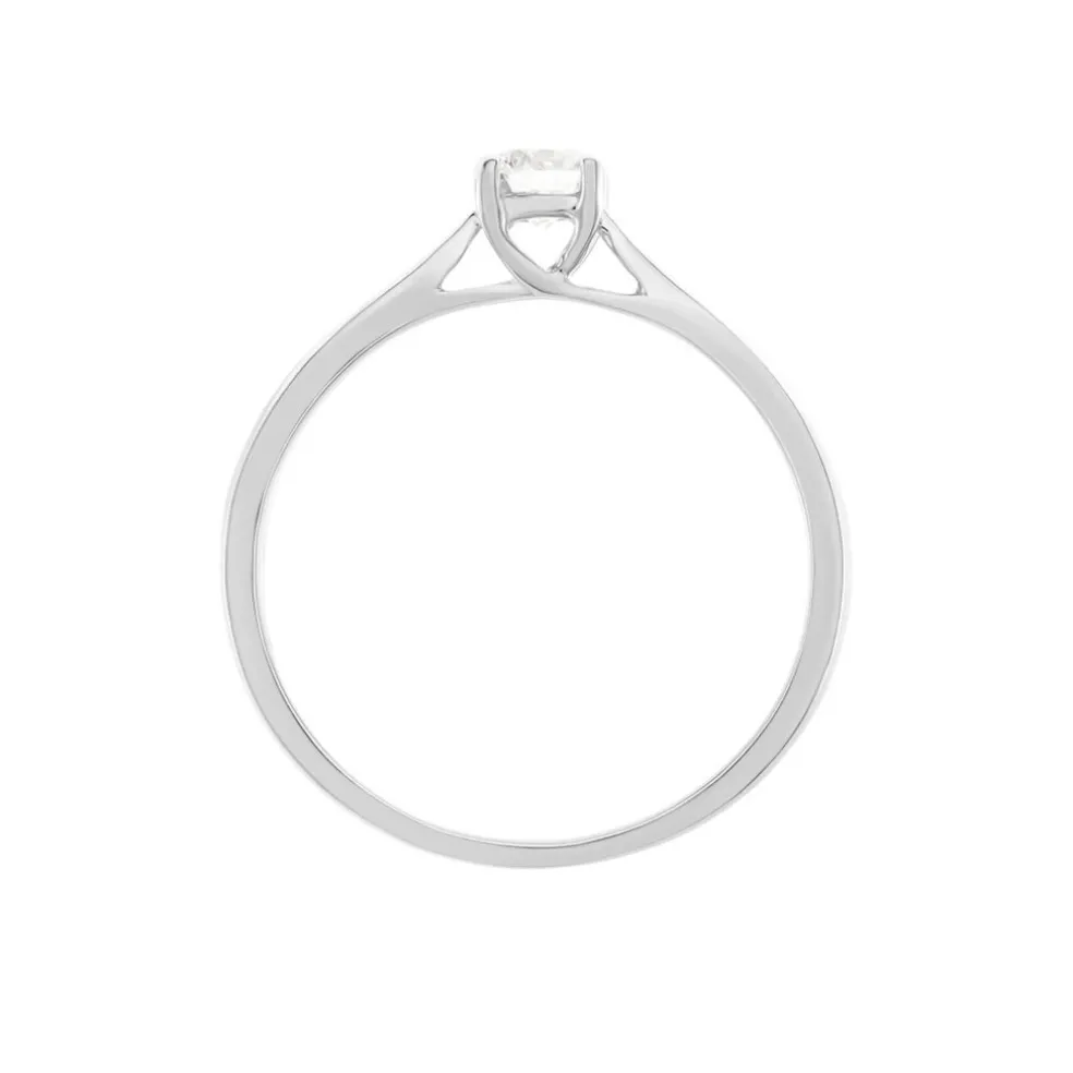 Bague Solitaire Victoria Platine Blanc Diamant