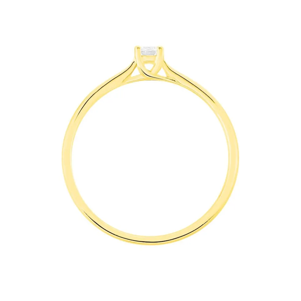 Bague Solitaire Victoria Or Jaune Diamant