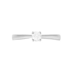 Bague Solitaire Victoria Or Blanc Diamant
