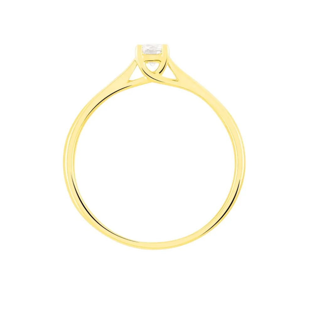 Bague Solitaire Victoria Or Jaune Diamant