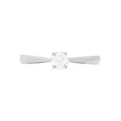 Bague Solitaire Victoria Or Blanc Diamant