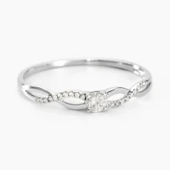 Bague Solitaire Vilma Or Blanc Diamant