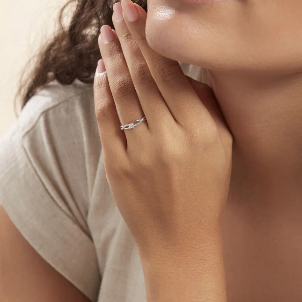 Bague Solitaire Vilma Or Blanc Diamant