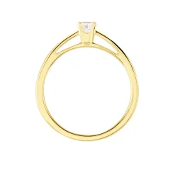 Bague Soltaire Iris Or Jaune Diamant