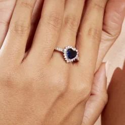 Bague Sphinx Argent Blanc Pierre Et Oxyde De Zirconium