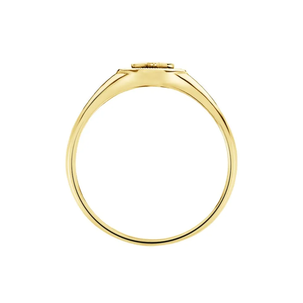 Bague Talisman Or Jaune Lapis Lazuli Diamant