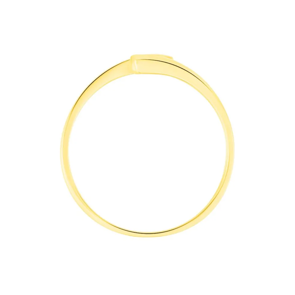 Bague Tamyra Serti Couteau Or Jaune Saphir