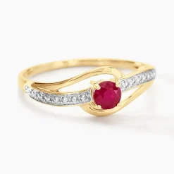 Bague Tanissia Or Jaune Rubis